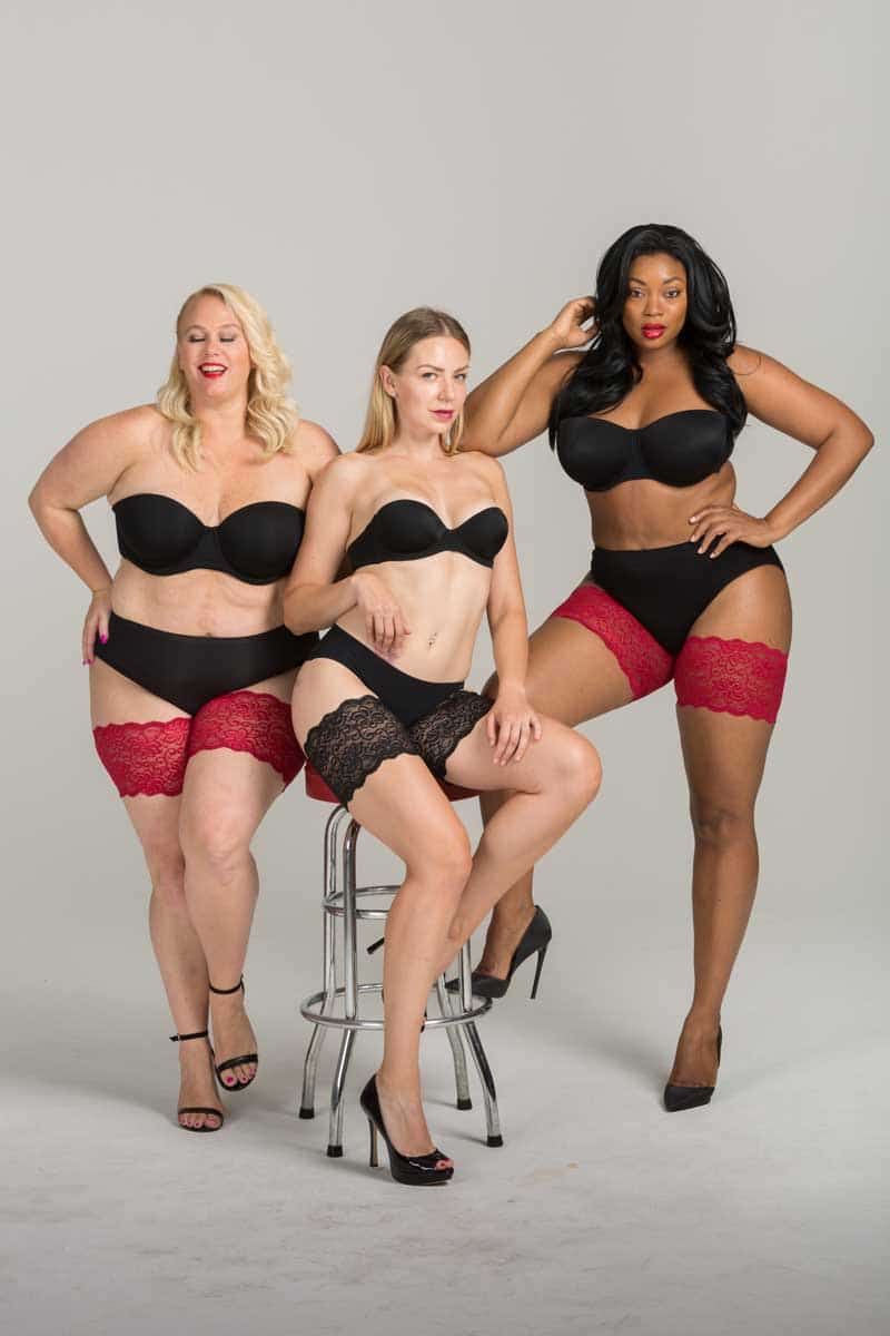 Three women in Bandelettes Thigh Bands