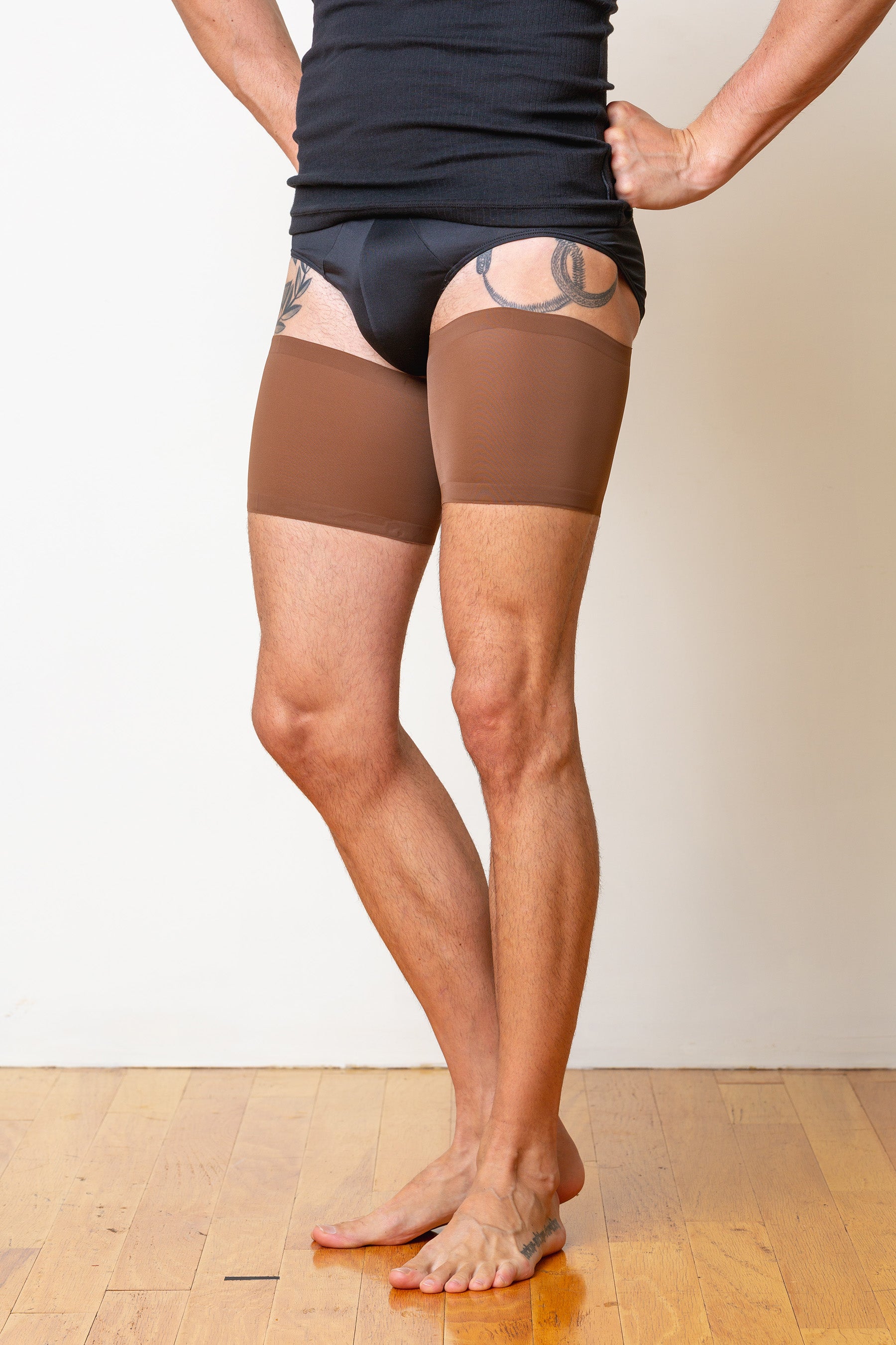 Bandelettes® Performance Thigh Bands for Men | Chocolate