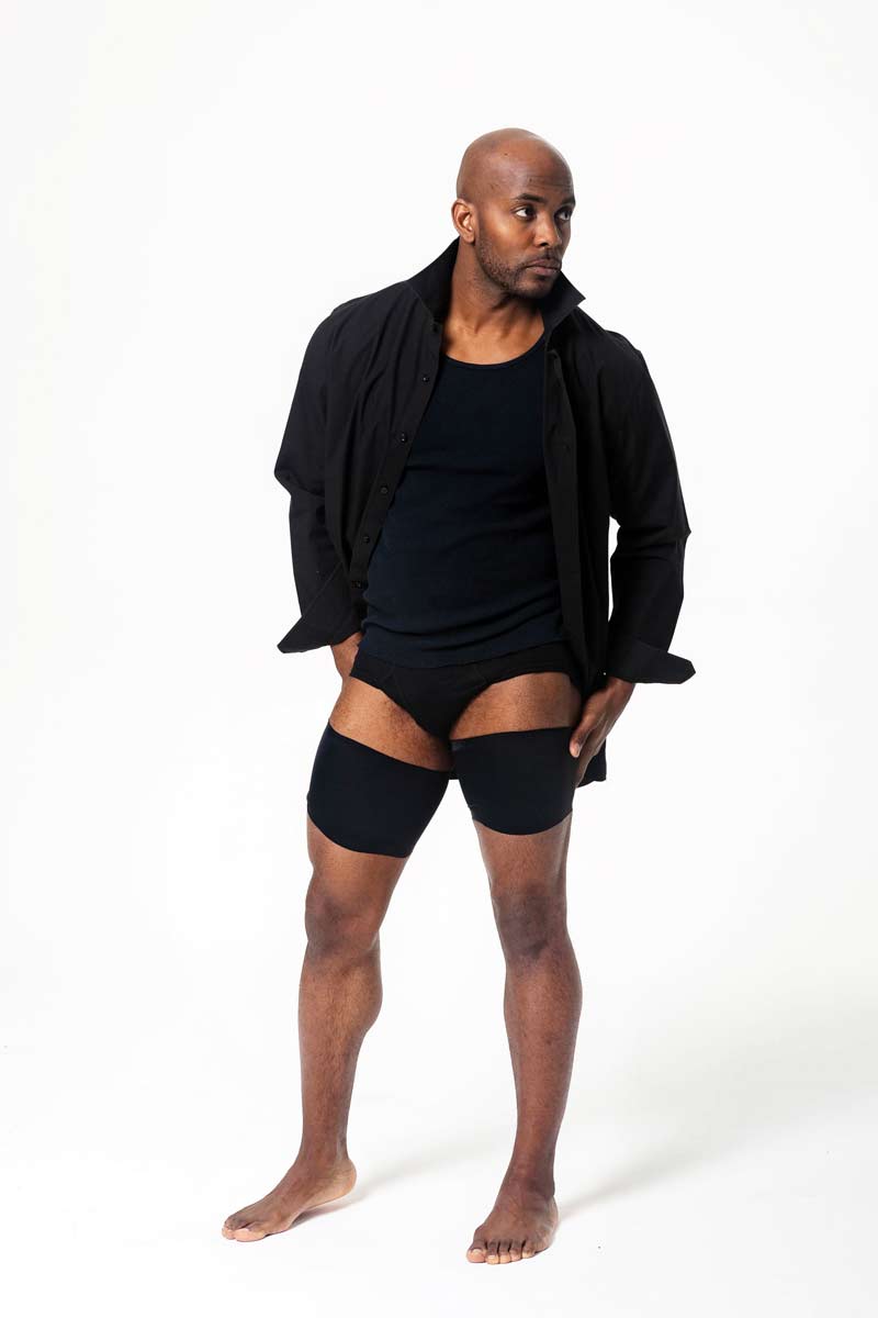 Bandelettes® Performance Thigh Bands for Men | Black