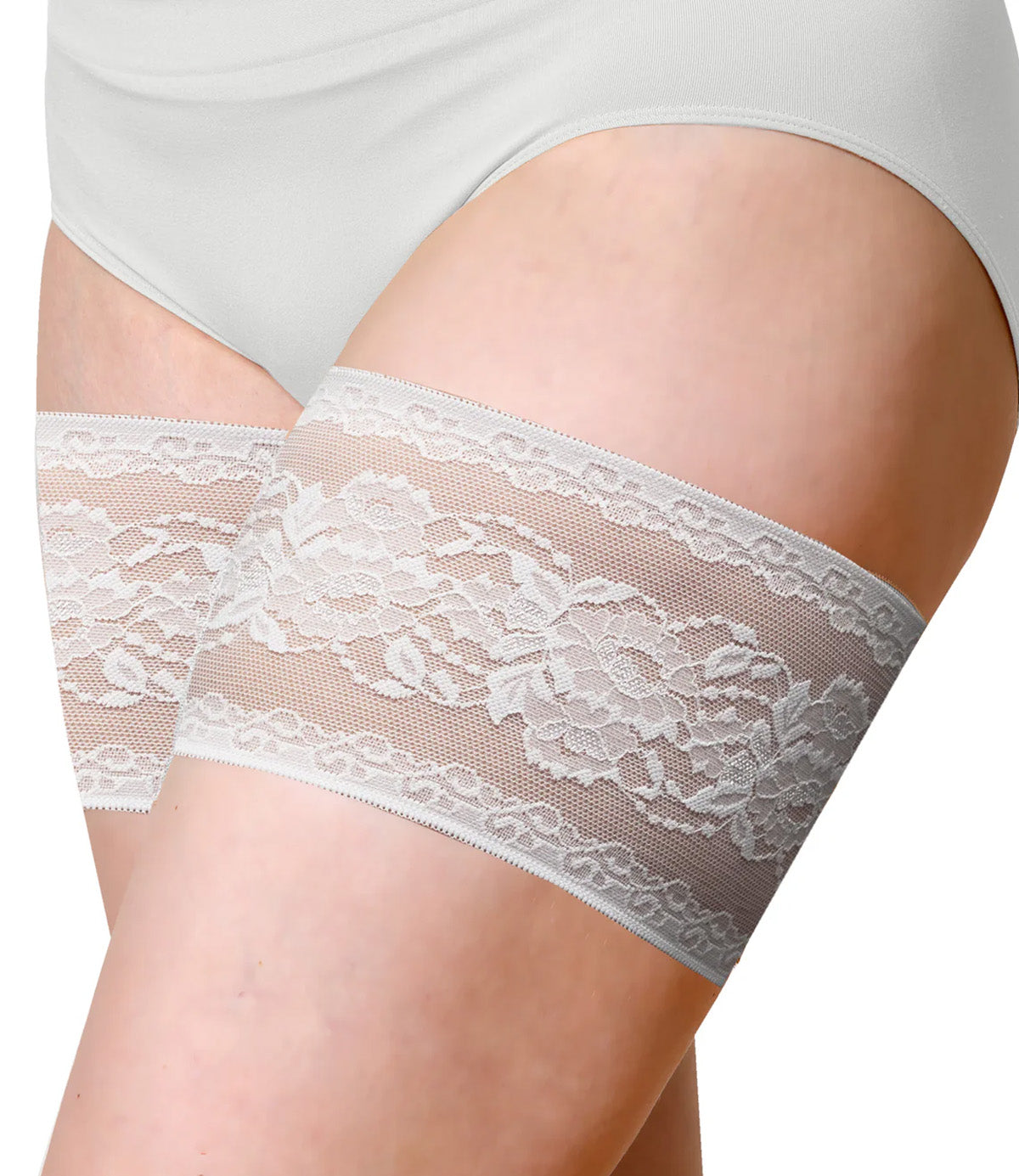 Peony Thigh Bands by Bandelettes® | White